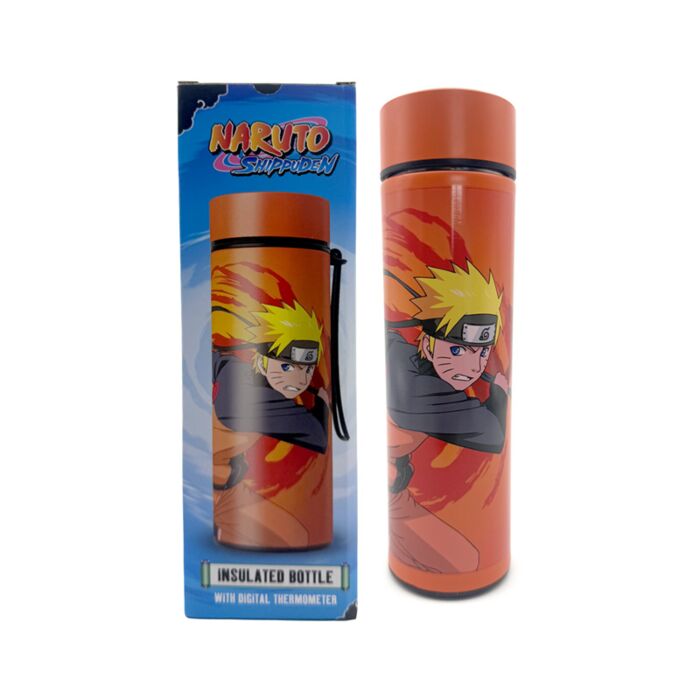 Thermo Kulacs, Digitális Hőmérővel 450ml - Naruto