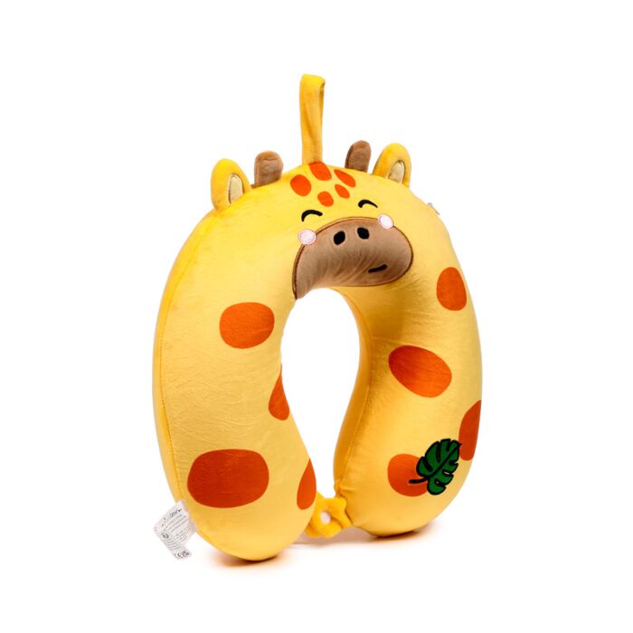 Utazópárna, Memory Foam & Plüss RELAXEAZZZ - Raffi, a Zsiráf - Édes Állatok