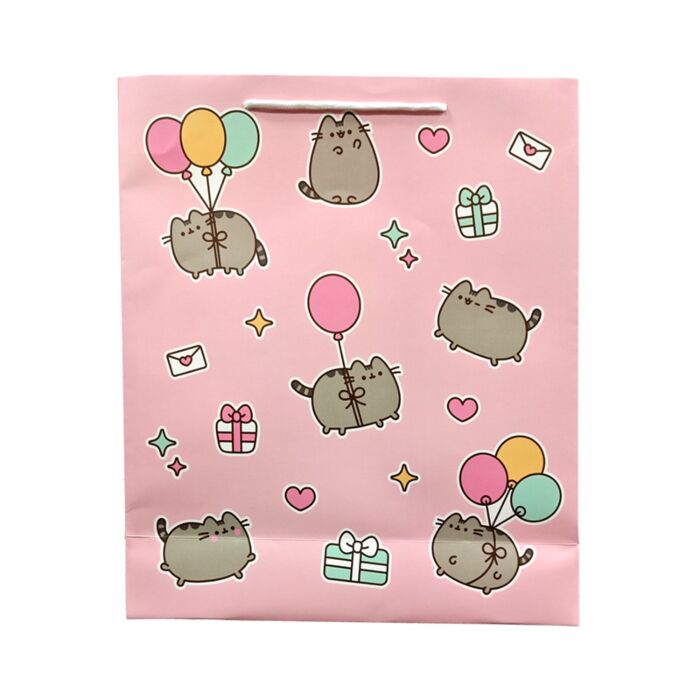 Ajándéktasak 35x40x12cm - Pusheen Macska Lufikkal
