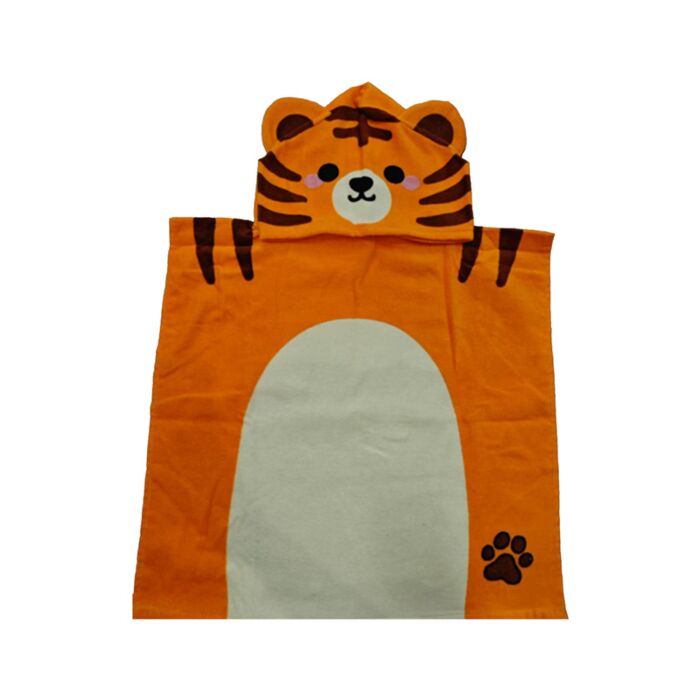 Gyerek Törölköző Poncsó - Alfie, a Tigris - édes Állatok