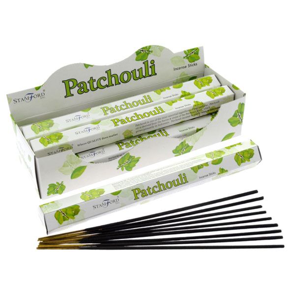37103 Füstölő Pálcák, Stamford Premium Hex - Patchouli 