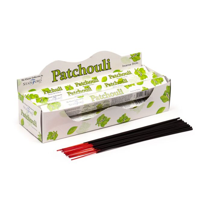 37103 Füstölő Pálcák, Stamford Premium Hex - Patchouli 