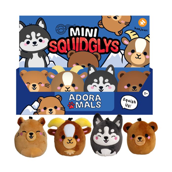 Mini Kulcstartó, Plüss - Hegyi Édes Állatok - Squidglys
