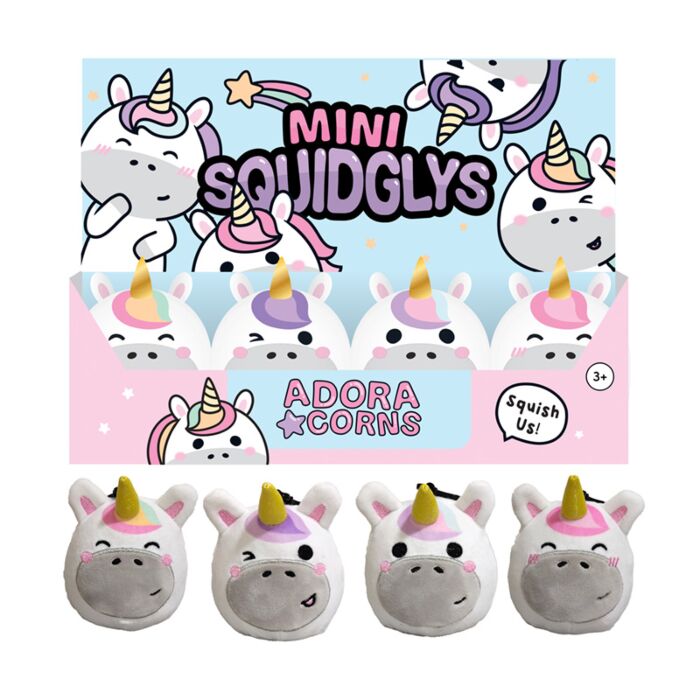 Mini Kulcstartó, Plüss - Astra, az Unikornis - Édes Állatok - Squidglys