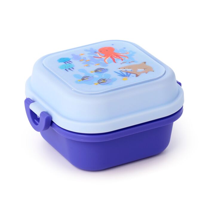 Bento Ételhordó Doboz, Belső Rekesz&Pattintós Tető - Tengeriverzum Állatok