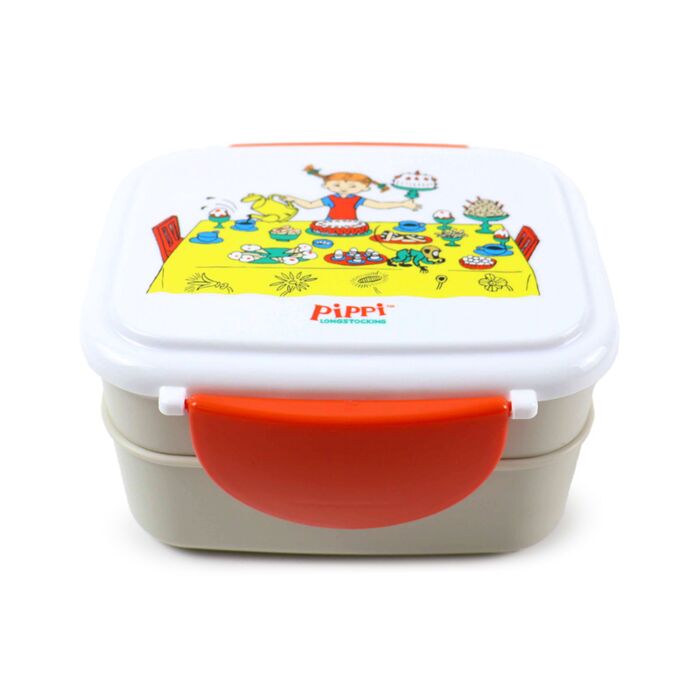Bento Ételhordó Doboz Evőeszközökkel, Pattintós Tető - Harisnyás Pippi