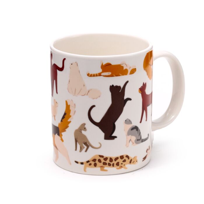 Bögre, Porcelán - Feline Fine Macskafalka