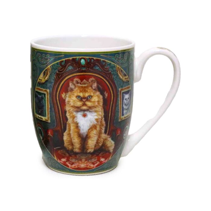 Bögre, Porcelán - Haragos Macska - Mad About Cats - Lisa Parker