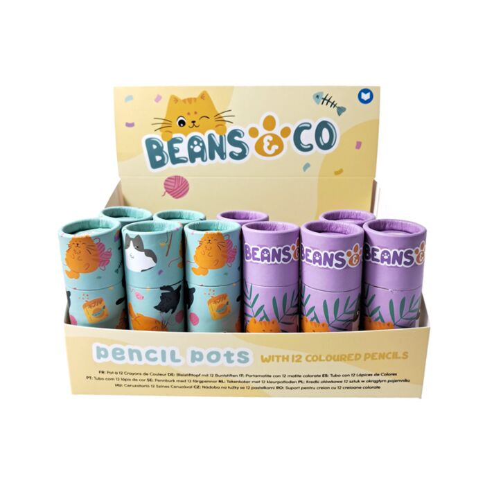 Színes Ceruzák Ceruzatartóban - Beans & Társai Macskák