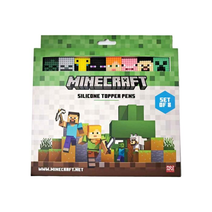 Szilikon Topperes Toll Szett, 8 db-os - Minecraft