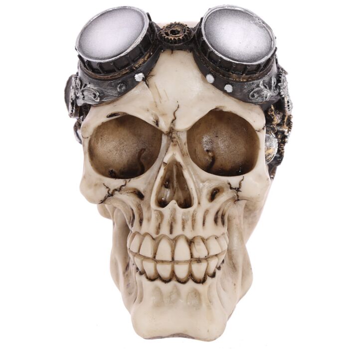 Dekor Koponya - Steampunk Koponya Szemüveggel