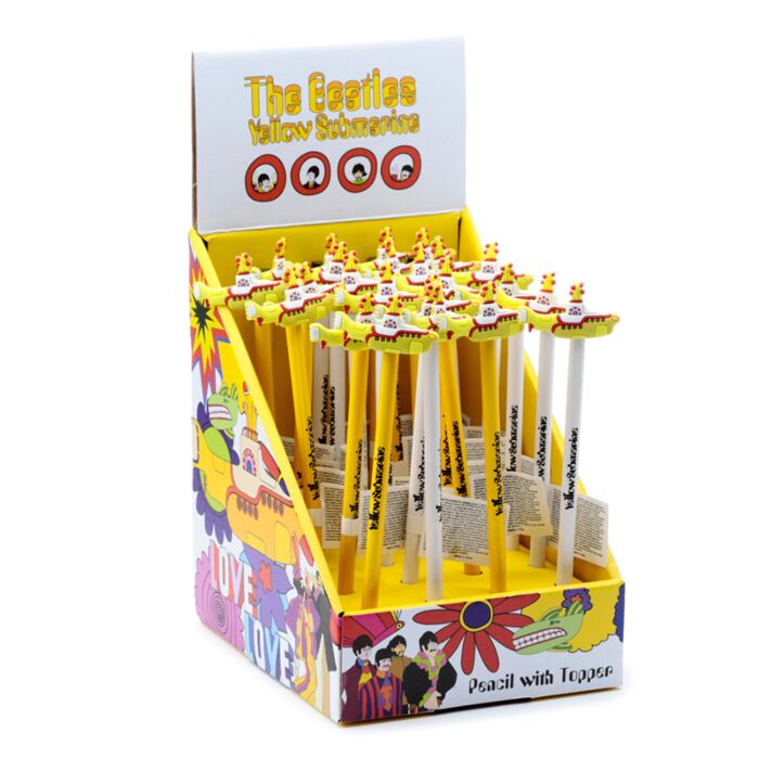Ceruza PVC Topperrel - Sárga Tengeralattjáró Beatles 