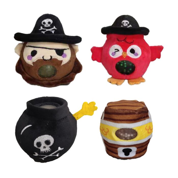 Nyomogatós Játék, Plüss - Slime Squeezy Labda - Jolly Rogers Kalózok