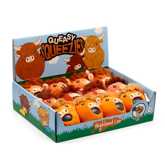 Nyomogatós Játék, Plüss - Slime Squeezy Labda - Skót Marha