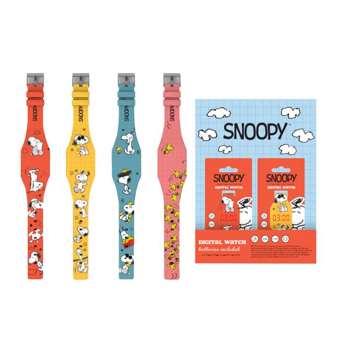 Karóra, Szilikon - Snoopy & Woodstock - Peanuts
