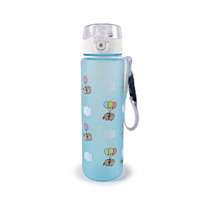 Kulacs 600ml, Csőrös, Ütésálló - Pusheen Macska Lufikkal