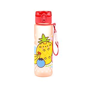 Kulacs 600ml, Csőrös, Ütésálló - Gyümölcsös Pusheen Macska