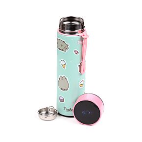 Thermo Kulacs, Digitális Hőmérővel 450ml - Ínyenc Pusheen Macska