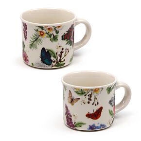Espresso Kávéscsésze Szett, Porcelán, 2 db-os - Pillangómezők