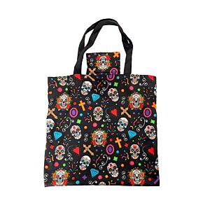 Bevásárlótáska, Összehajtható - Day of the Dead - Mexikói Koponyák