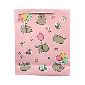 Ajándéktasak 35x40x12cm - Pusheen Macska Lufikkal