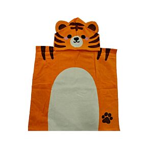 Gyerek Törölköző Poncsó - Alfie, a Tigris - édes Állatok