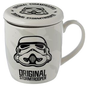 Porcelán Bögre Szűrővel és Tetővel - Az Eredeti Stormtrooper