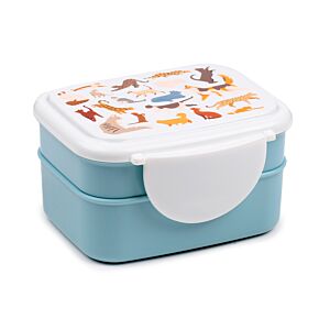 Bento Ételhordó Doboz Evőeszközökkel, Pattintós Tető - Feline Fine Macskafalka