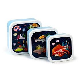 Uzsonnás Doboz Szett M/L/XL, 3 db - Tengervilág