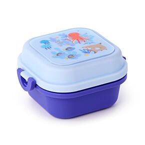 Bento Ételhordó Doboz, Belső Rekesz&Pattintós Tető - Tengeriverzum Állatok