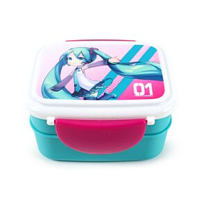 Bento Ételhordó Doboz Evőeszközökkel, Pattintós Tető - Hatsune Miku