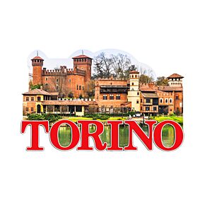 Hűtőmágnes - Torino - Középkori Falu