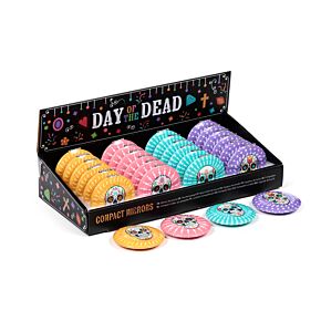 Kompakt Tükör, Fém - Day of the Dead - Mexikói Koponyák