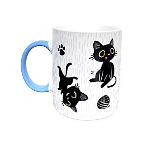 Bögre, Porcelán - Lucky, a Fekete Macska Bögre, Porcelán - Lucky, a Fekete Macska
