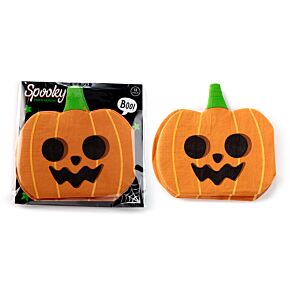 3 Rétegű Szalvéta Csomag, 12 db, Halloween - Tök Forma - Kísérteties