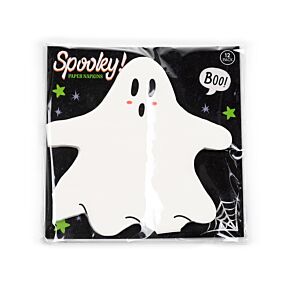 3 Rétegű Szalvéta Csomag, 12 db, Halloween - Szellem Forma - Kísérteties 3 Rétegű Szalvéta Csomag, 12 db, Halloween - Szellem Forma - Kísérteties