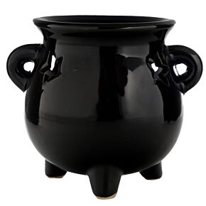 Aromalámpa, Kerámia - Fekete, Üst Forma - Nagy