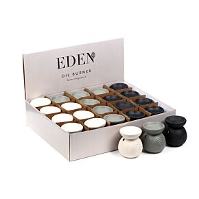 Aromalámpa, Porcelán - Kicsi - Pöttyös - Spirál Dombornyomott - Eden