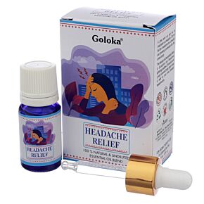 Goloka - 100% Természetes & Hígítatlan Olaj Keverék - Fejfájás Enyhítésére
