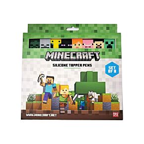 Szilikon Topperes Toll Szett, 8 db-os - Minecraft