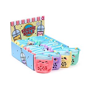 Aprótartó/Mini Pénztárca, Plüss - Bubble Tea - Foodiemals