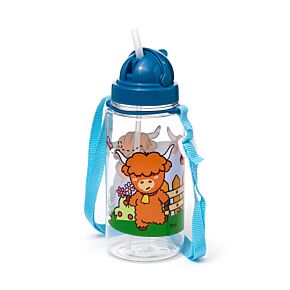 Kulacs Szívószállal 450ml, Gyerekeknek, Ütésálló - Skót Marha - Édes Állatok