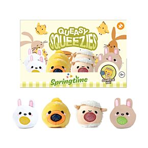 Nyomogatós Játék, Plüss - Slime Squeezy Labda - Nyuszik & Csibék - Itt a Tavasz
