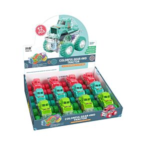 Felhúzhatós Játék - Kaszkadőr Traktor Fogaskerekekkel