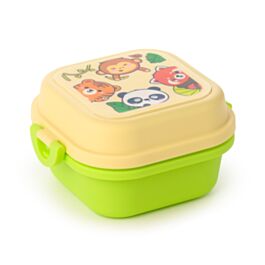 Bento Ételhordó Doboz, Belső Rekesz&Pattintós Tető - Vadon - Édes Állatok ADORAMALS