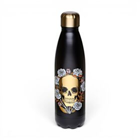 Thermo Kulacs 500ml, Fém - Koponyák & Rózsák