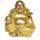 Szerencsehozó Mini Buddha - Arany Glitteres Kínai Nevető Buddha 8cm