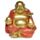 Szerencsehozó Mini Buddha - Arany Glitteres Kínai Nevető Buddha 8cm