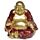 Szerencsehozó Mini Buddha - Arany Glitteres Kínai Nevető Buddha 8cm