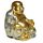 Szerencsehozó Mini Buddha - Arany Glitteres Kínai Nevető Buddha 8cm